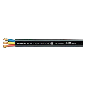 Buy Polycab 2 5 Sq Mm 3 Core 100 Meter Flat Submersible Cable Online At Best Prices In India