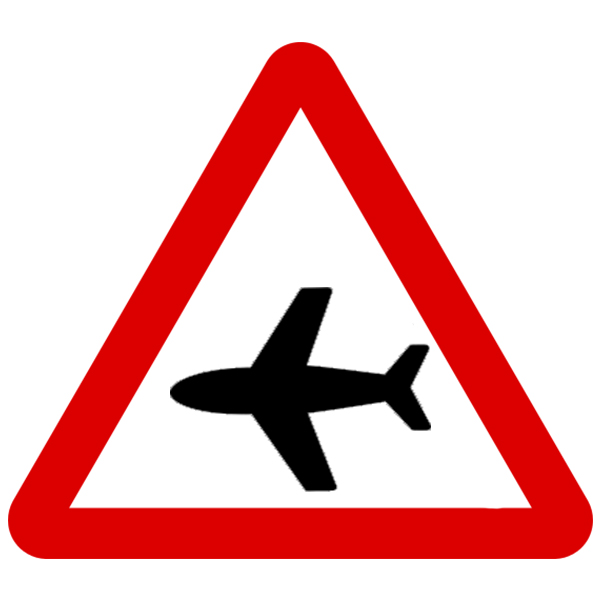 Buy Asian Loto - Low Flying Aircraft or Sudden Aircraft Noise Road Sign ...