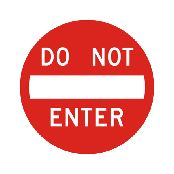 Buy Asian Loto - Do Not Enter Road Sign Online at Best Prices in India