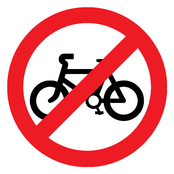 Buy Asian Loto - Cycle Prohibited Road Sign Online at Best Prices in India