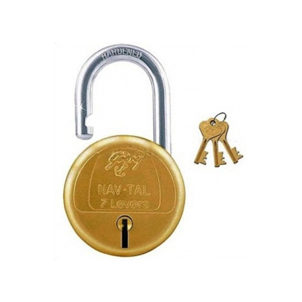 Buy Godrej 7169 - Nav Tal 7 Lever Padlock with 4 Keys (Pack of 2 ...