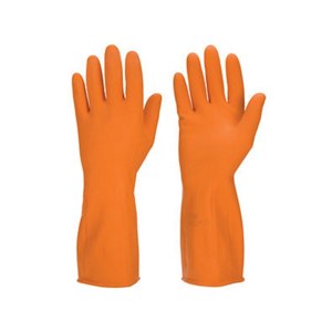 Buy Good Make - No 14, Orange Rubber Hand Gloves Online at Best Prices ...