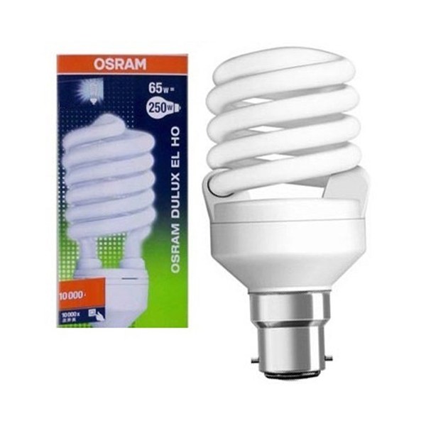 Buy Osram - 65W, B 22 U Type Cool White CFL Bulb Online At Best Prices ...