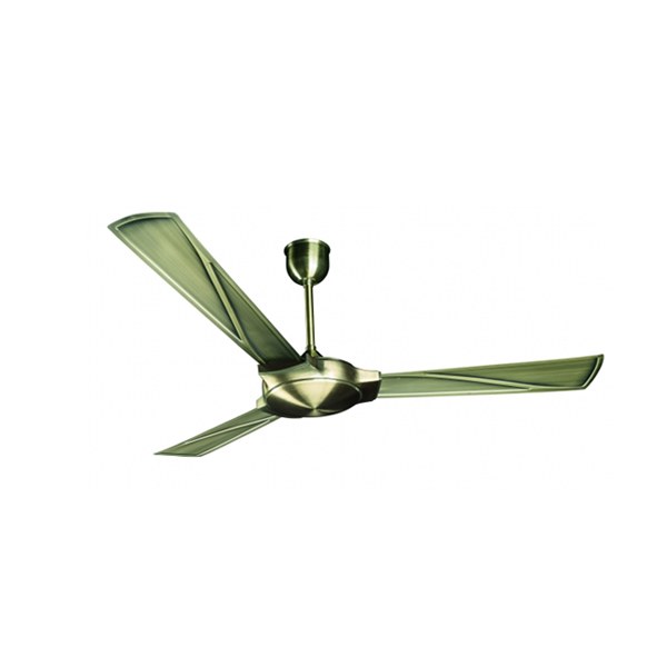 Crompton Kannon Electroplated 82 W 3 Blade Antique Brass Color Ceiling Fan