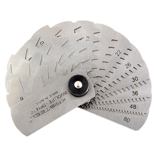 Buy Kristeel 2813 - 15 Leaves Gear Tooth Pitch Gauge Online at Best ...