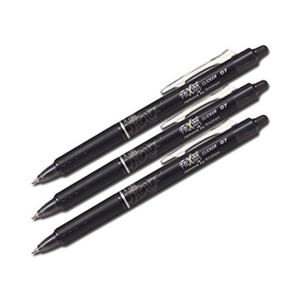 Buy Pilot 167 - Black, 0.7 mm Fine Tip Frixion Roller Ball Pen (5 ...