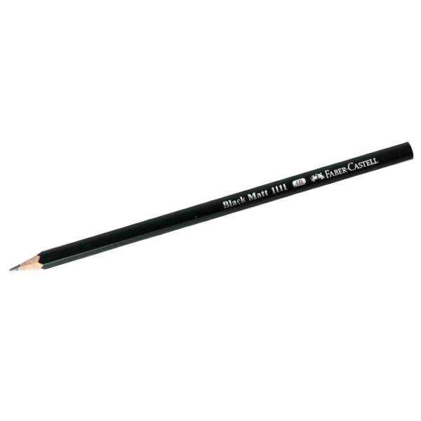 Buy Faber Castell F5320626703010 - 1111 4B Black Matt Pencil (6