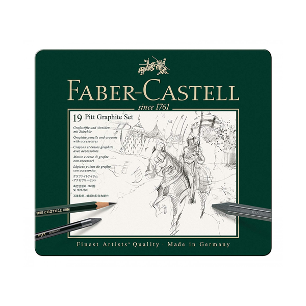 buy faber castell f9170355441019  19 pitt graphite set