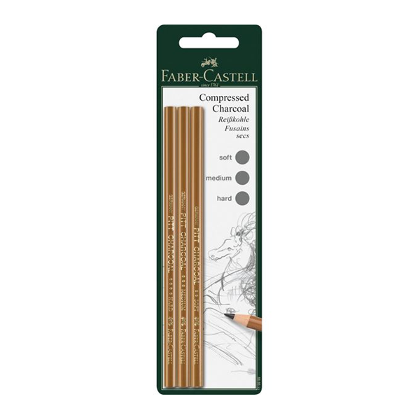 buy faber castell f9170355529003  charcoal pencil pitt 2