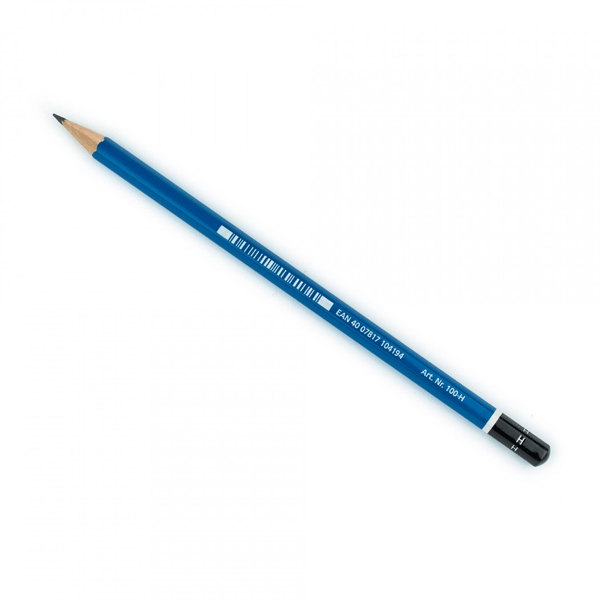 Generals Hexagonal Drawing Pencils, 3H Thin Tip, Blue, Pack of 12