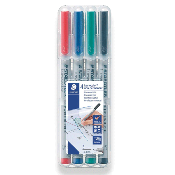 Buy Staedtler 311 - Lumocolor Super Fine Pen (4 Pieces) Online at Best ...