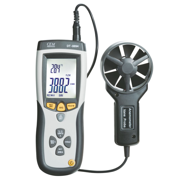 Buy CEM DT 8894 - 0.4 to 30 meter per Second Digital Thermo Anemometer ...