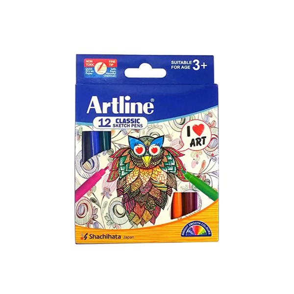 ADD Gel Softline Little Artist Twin Tip Colouring Pens – 12 Shades –  Rangbeerangee.com – Colourful Stationery Sellers