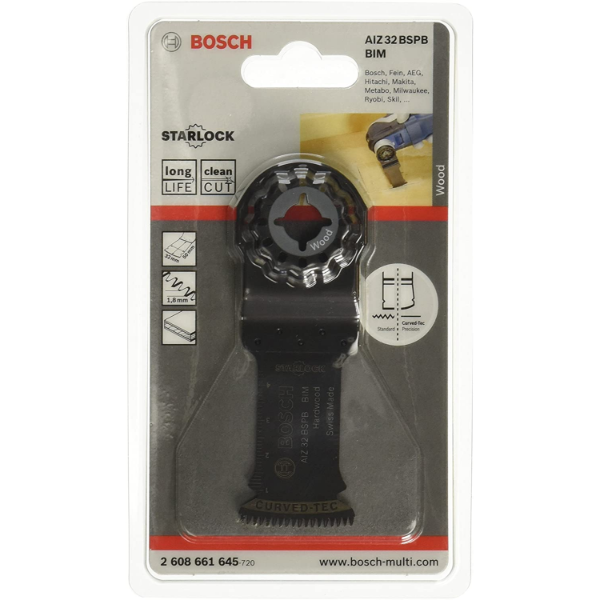 Bosch Professional 32mm Multi-Tool Hard Wood Blade 2608661645 