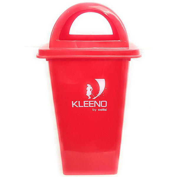 red dust bin