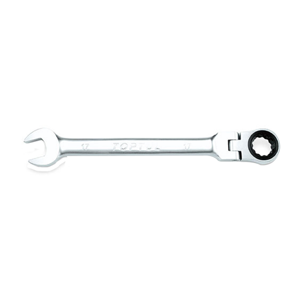 1PC Ratchet Wrench Double End Flexible Rotating Head Combination Chrome Polished