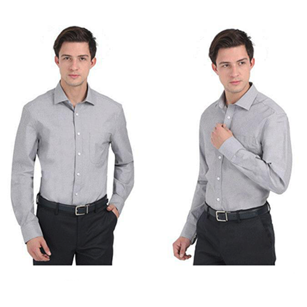 Buy Marks & Spencer - Grey Filafil Formal Shirt Online at Best Prices ...