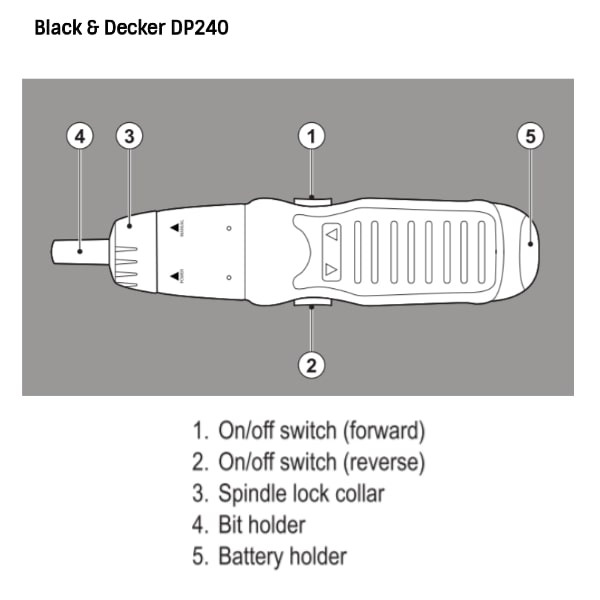 Buy Black Decker DP240 2.71 Nm 2.4 V Ni Cad Direct Plug