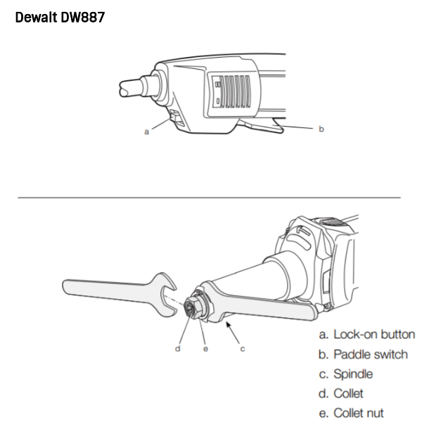 Dewalt dw887 deals