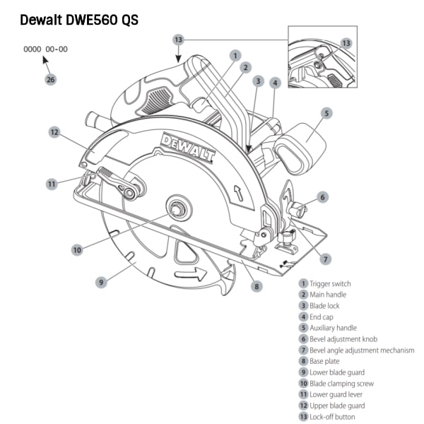 Dewalt dwe560 circular discount saw