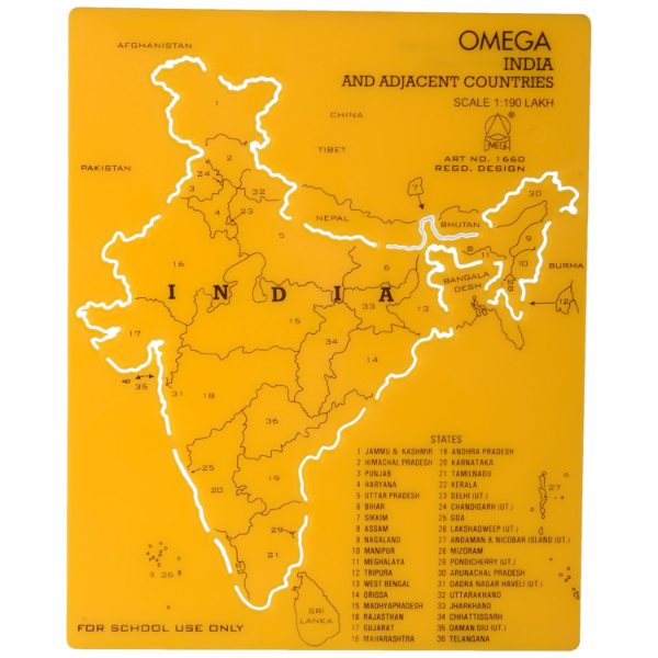 Buy Omega 1660 - India Map Stencil (10 Pieces) Online at Best Prices in ...