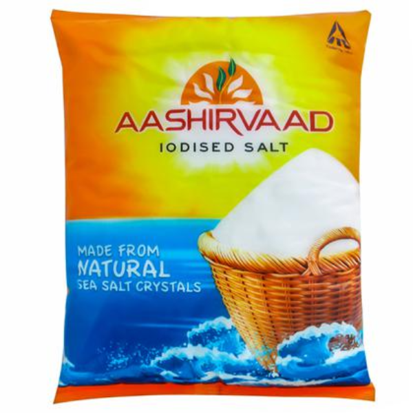 Buy Aashirvaad - 1 kg Pure Iodised Salt Online at Best Prices in India