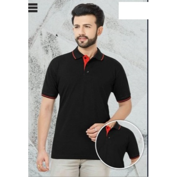 Buy Mafatlal MAF057 - 200 GSM, PC, Pre Shrunk Fabric Black T Shirt With ...