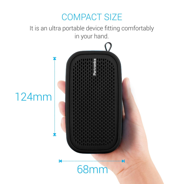 Buy Portronics - Black, Posh II Wireless Portable Bluetooth Speaker ...