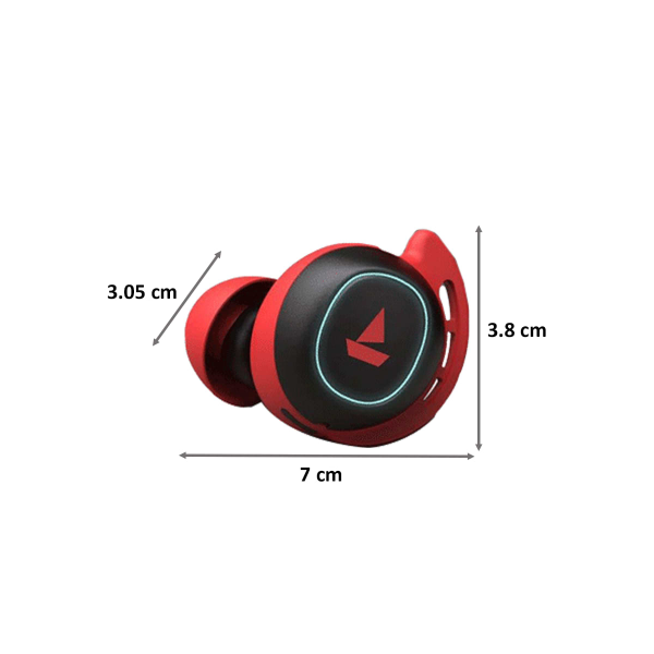 Buy Boat Airdopes 443 Red True Wireless TWS Earbuds with Case