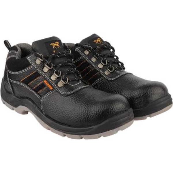 Buy Agarson Rockford Genuine Leather Steel Toe Black Safety Shoes, Size 6  Online in India at Best Prices