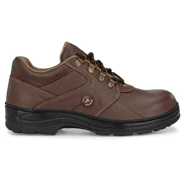 Buy Timberwood TW61-BRN - Brown, Genuine Leather Steel Toe Safety Shoes ...