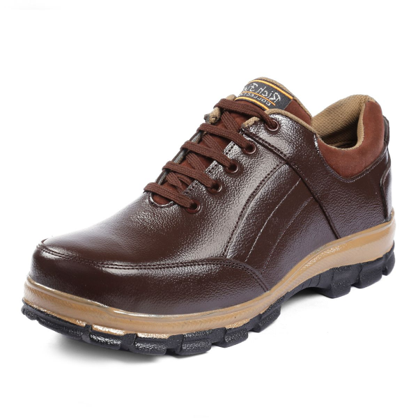 Buy Rich Field SGS1129R - Brown, Genuine Leather Safety Shoe With Steel ...