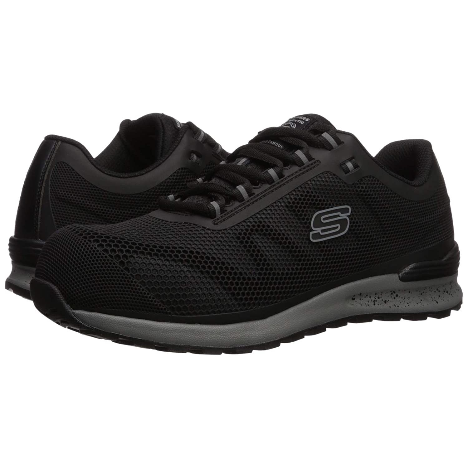 Buy Skechers 77180 - Black, Bulklin Composite Toe Safety Shoe Online at ...