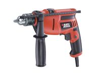 Black & Decker Hammer Drill 710w 13mm S/key + Tool Box + 40