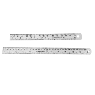 Buy Lovely Kristeel 6 Inch Stainless Steel Scale and 12 Inch Stainless Steel Scale Pack of 2 Online at Best Prices in India