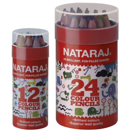 nataraj 12 colour pencils